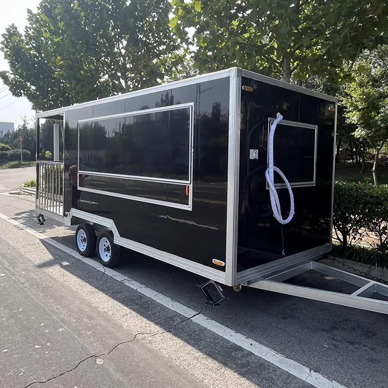 Galvanized Steel Square Food Trailer