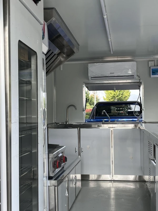 Galvanized Steel Square Food Trailer